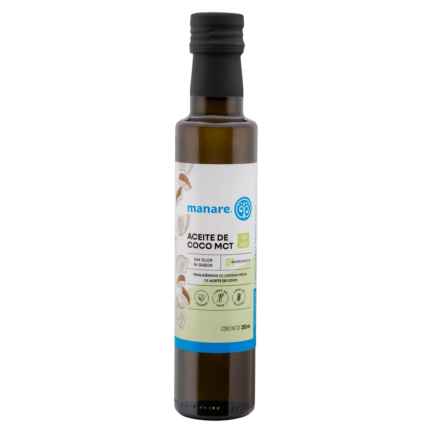 Aceite Coco MCT 250 ML MANARE