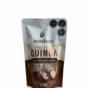 BOLITAS DE QUINOA CON CHOCOLATE  NEGRO SUNKAO (40 GR)