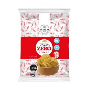 GALLETAS COOKIE ZERO SIN AZÚCAR ECOVIDA (500 GR)