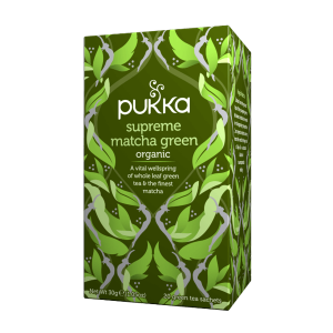 INFUSIÓN SUPREME MATCHA GREEN PUKKA 20 BOLSITAS