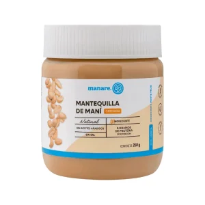 MANTEQUILLA DE MANI MANARE 250GR