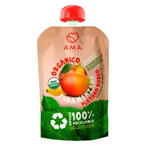 PURE ORGANICO MANZANA PLATANO MANGO AMA 90GR