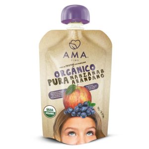 PURE ORGANICO MANZANA ARANDANO AMA 90GR
