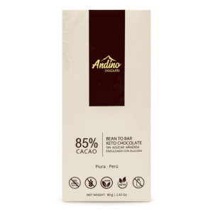 BARRA KETO 85% CACAO ANDINO 80 GR