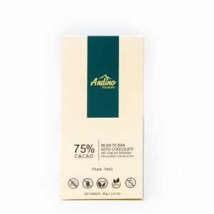 BARRA KETO 75% CACAO ANDINO 80 GR