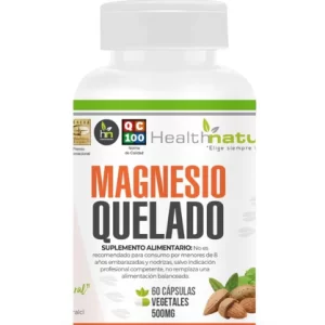 MAGNESIO QUELADO HEALTH NATURAL  60 CAPSULAS 500MG