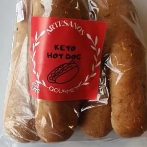 PAN KETO HOT DOG ARTESANOS GOURMET